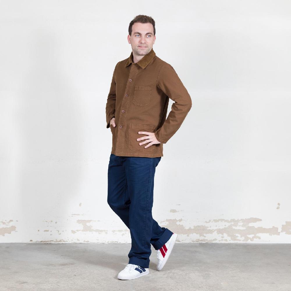 Vétra Veste De Travail En Coton Biologique Avec Col Velours 1G/5V