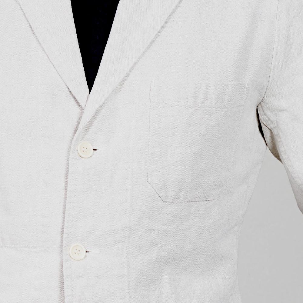 Vétra Veston Workwear Toile "jute" En Coton Et Lin à Fente Dos 5T/24S