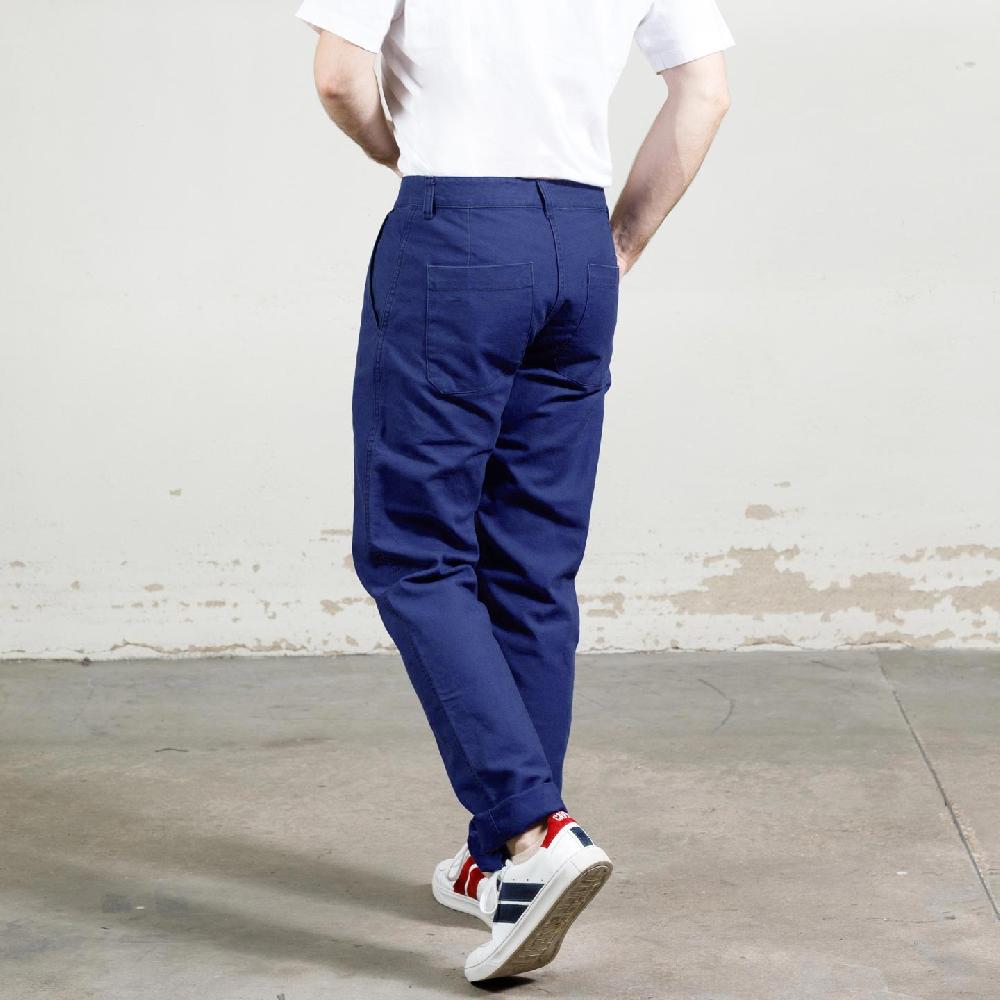 vétra Pantalon à pinces en croisé coton bio 1G/264