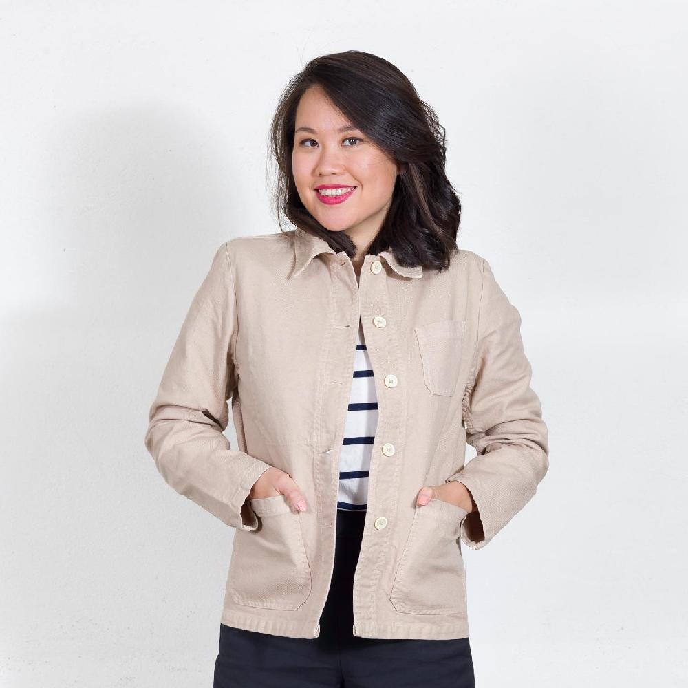 Vétra Veste De Travail En Croisé Coton Bio 1G/4F