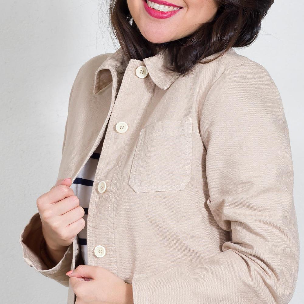 Vétra Veste De Travail En Croisé Coton Bio 1G/4F