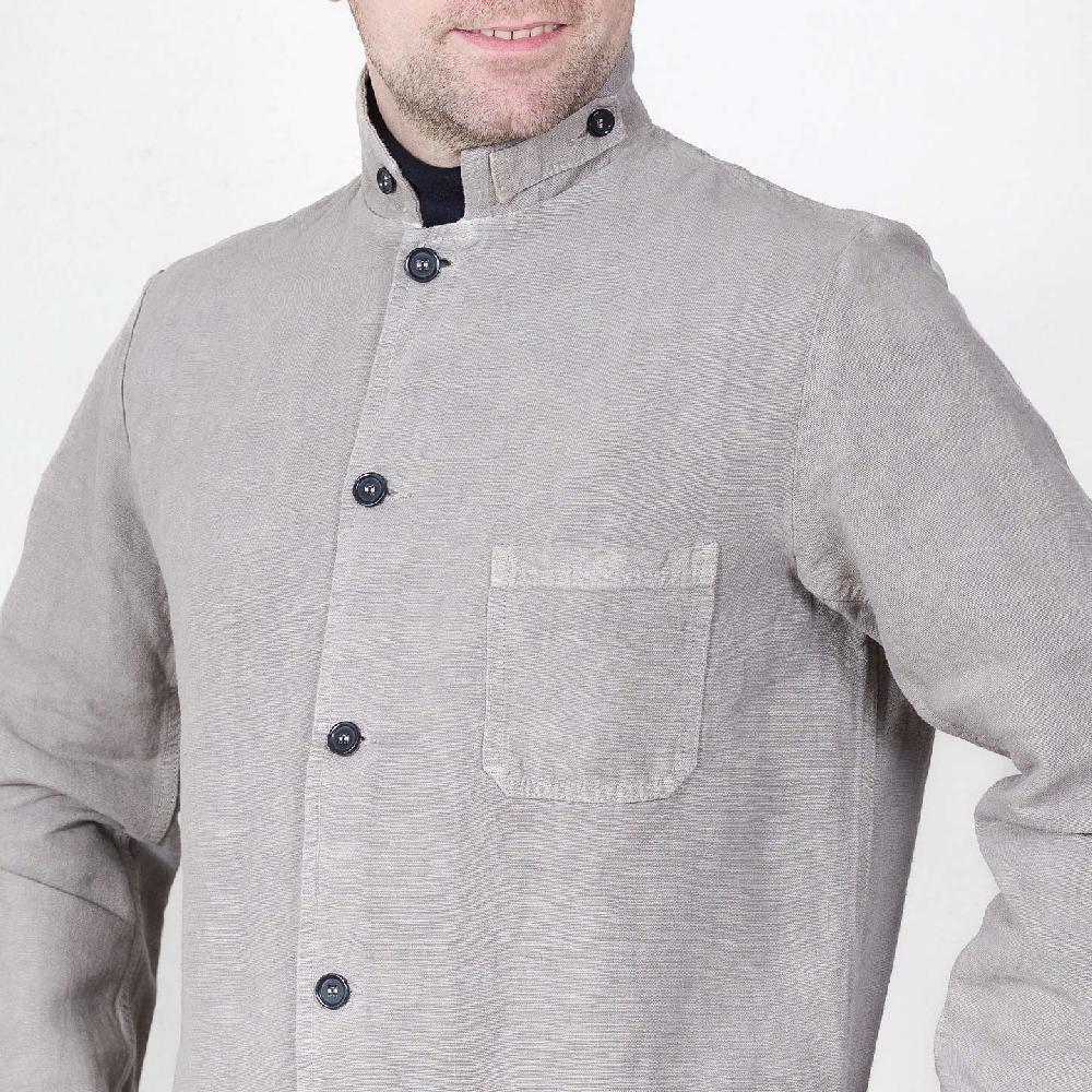 Vétra Veste En Lin à Col Officier Et Patte - 2L/22