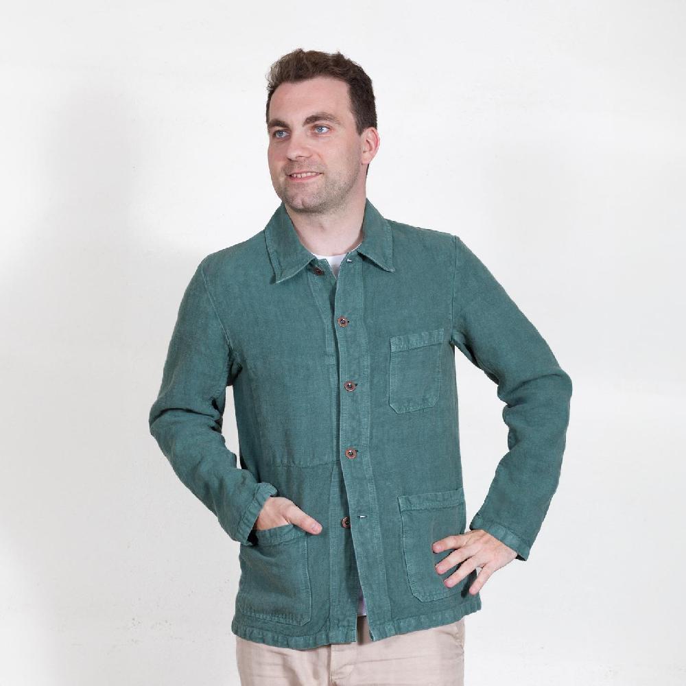Vétra Veste En Tissu Lourd De Lin 2L/5C