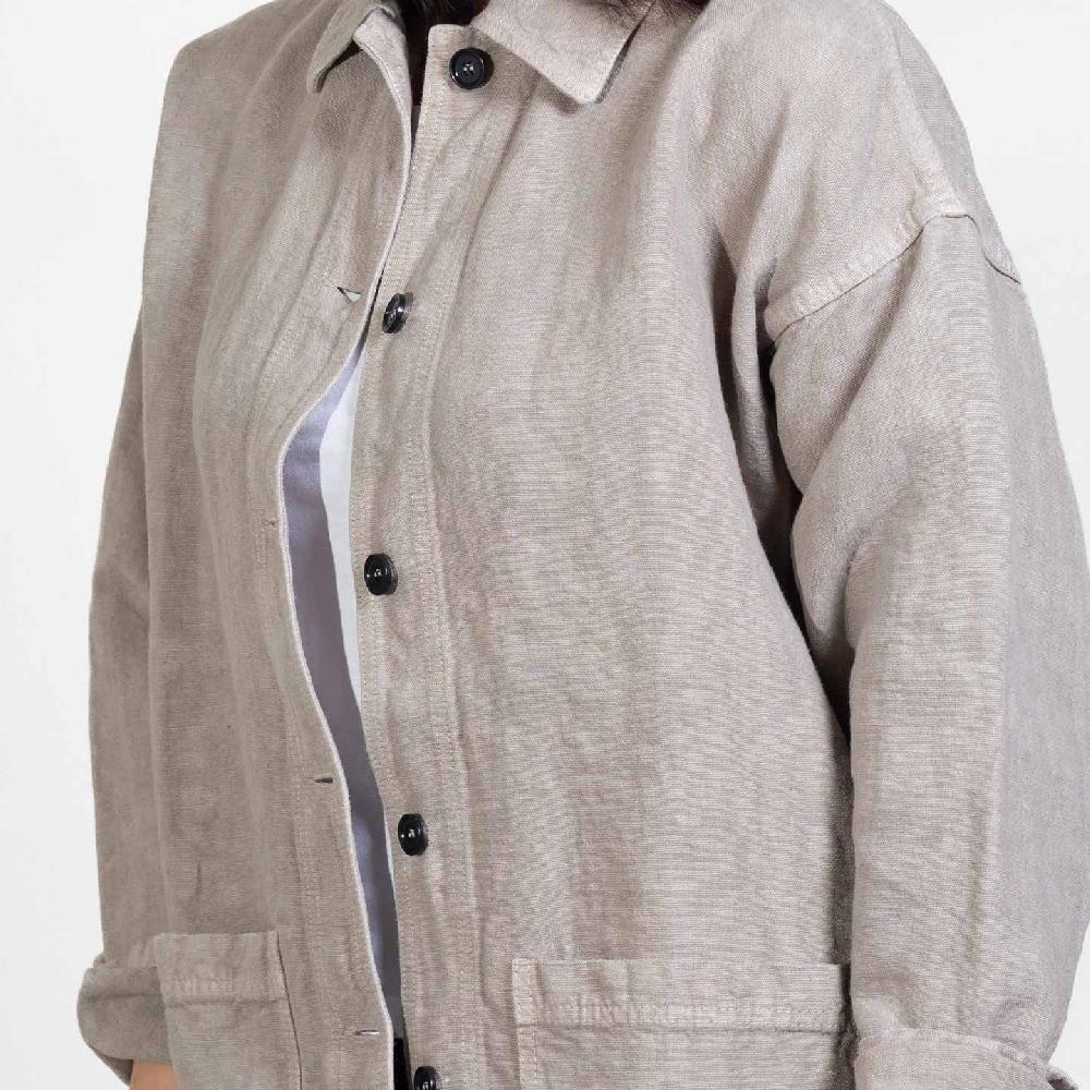 Vétra Veste Femme Oversized En 100% Lin 2L/6L