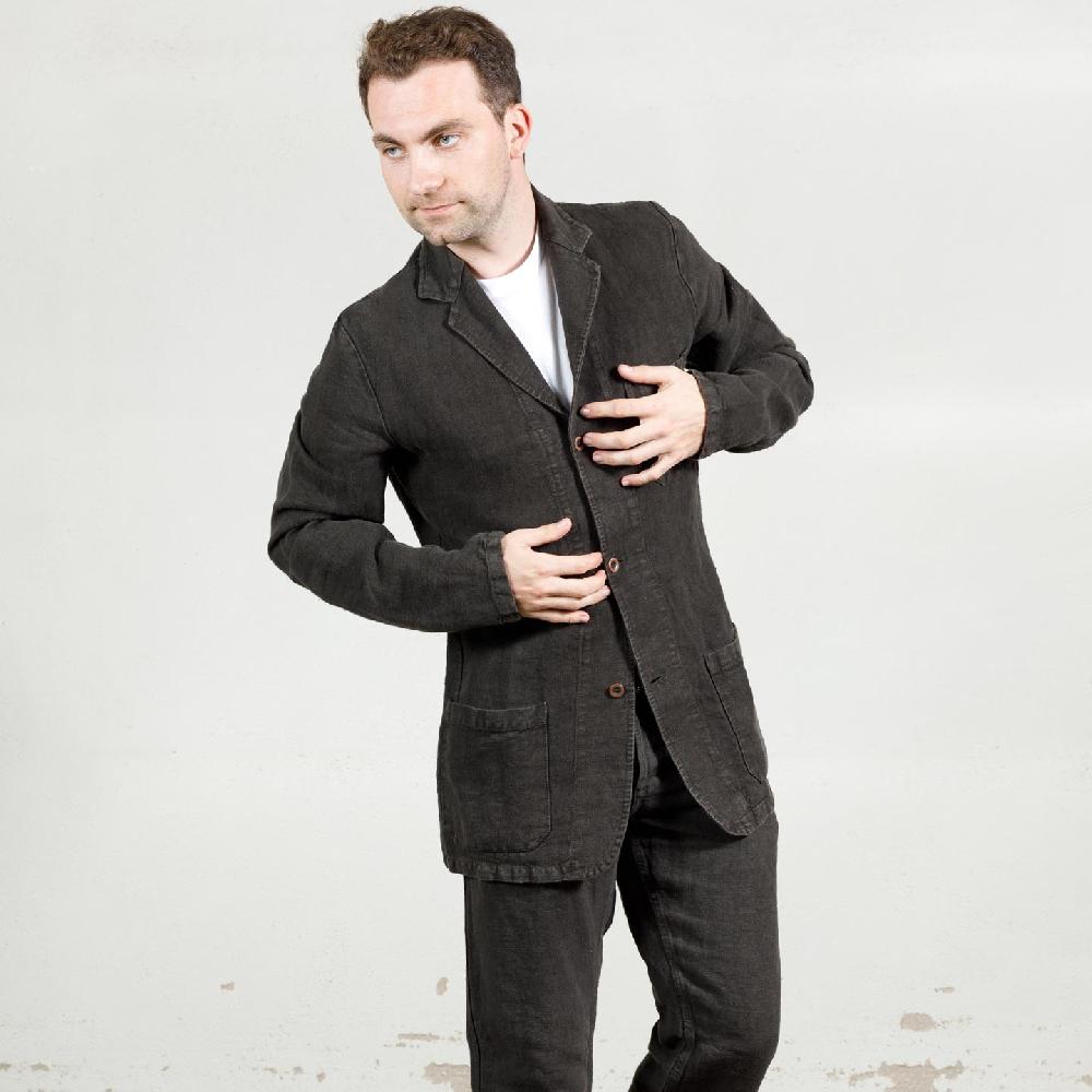 Vétra Workwear Blazer In Heavy Linen Fabric 2L/24