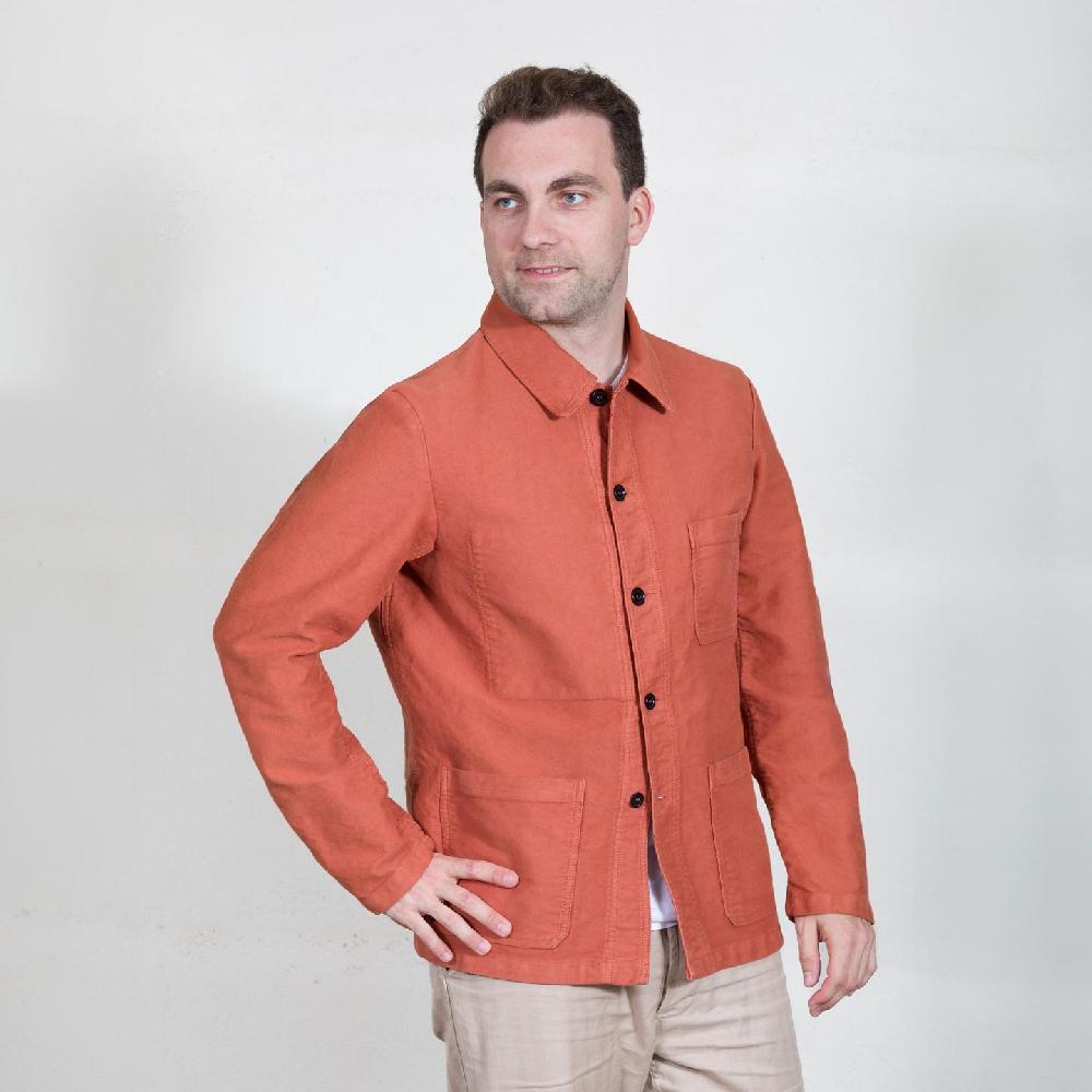 Vétra Workwear Chore Jacket In Sateen Moleskin 3M/5