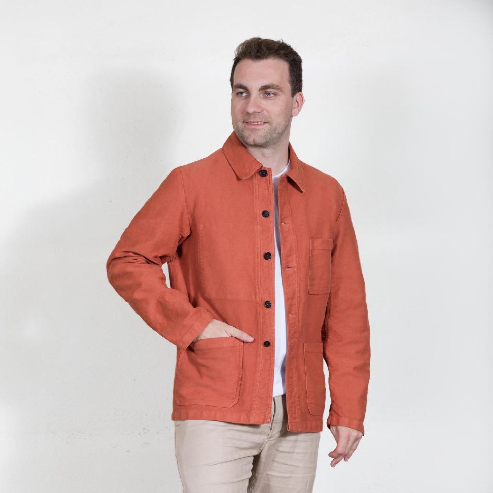 Vétra Workwear Chore Jacket In Sateen Moleskin 3M/5