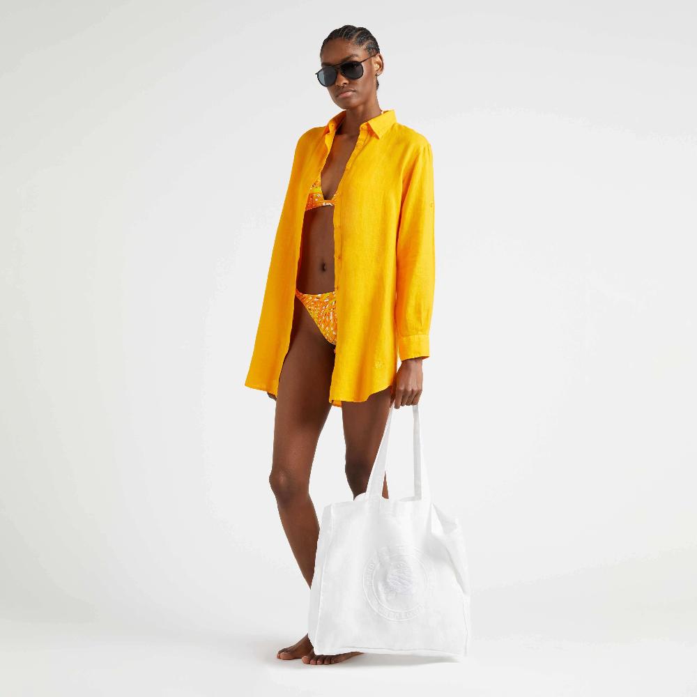 Vilebrequin Bas De Maillot De Bain à Nouer Femme Palm Leaves