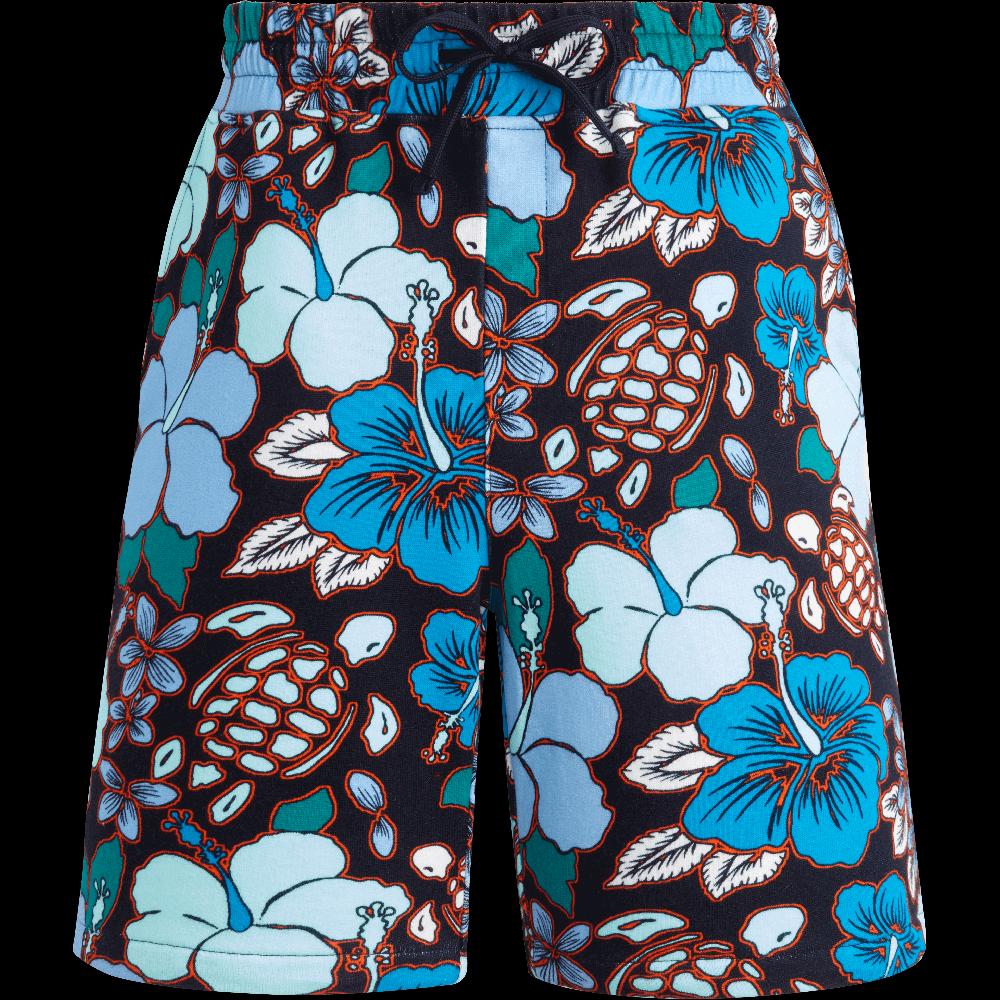 vilebrequin Bermuda en coton homme Tropical Turtles