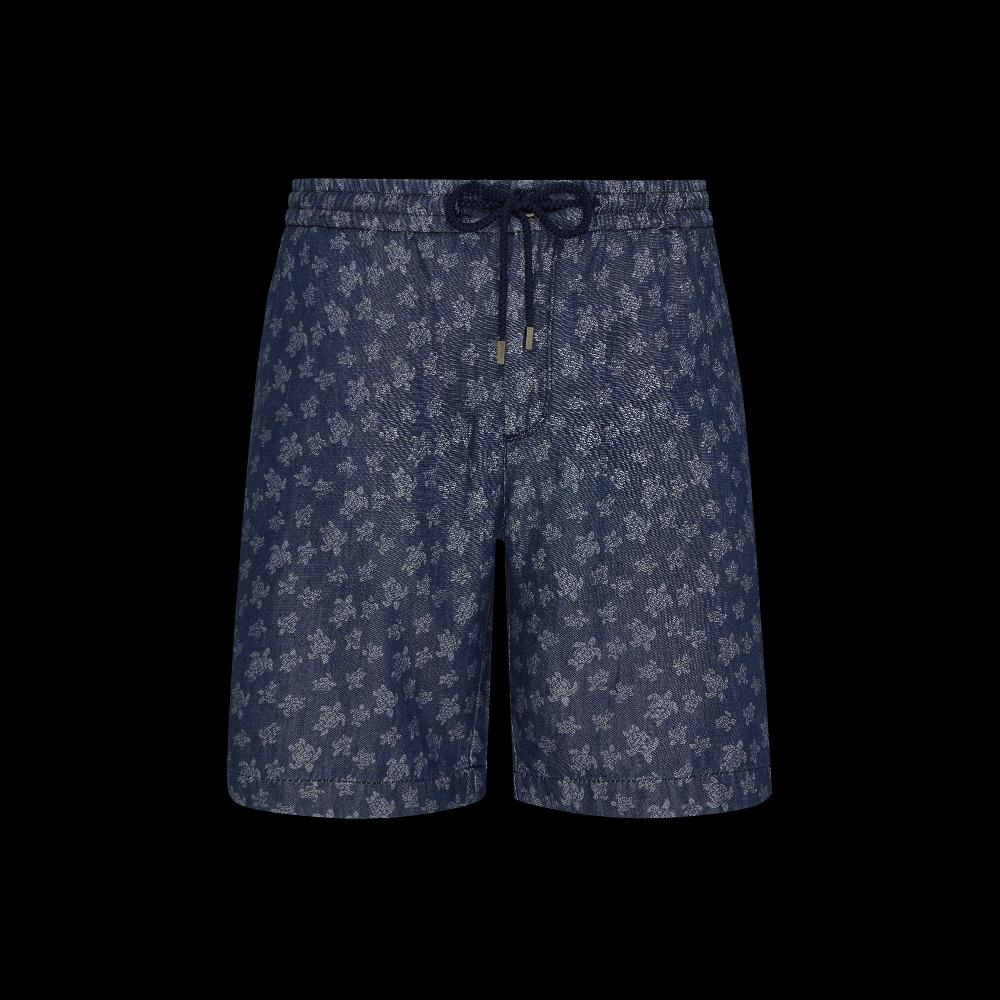 Vilebrequin Bermuda En Jean Léger Homme Ronde Des Tortues