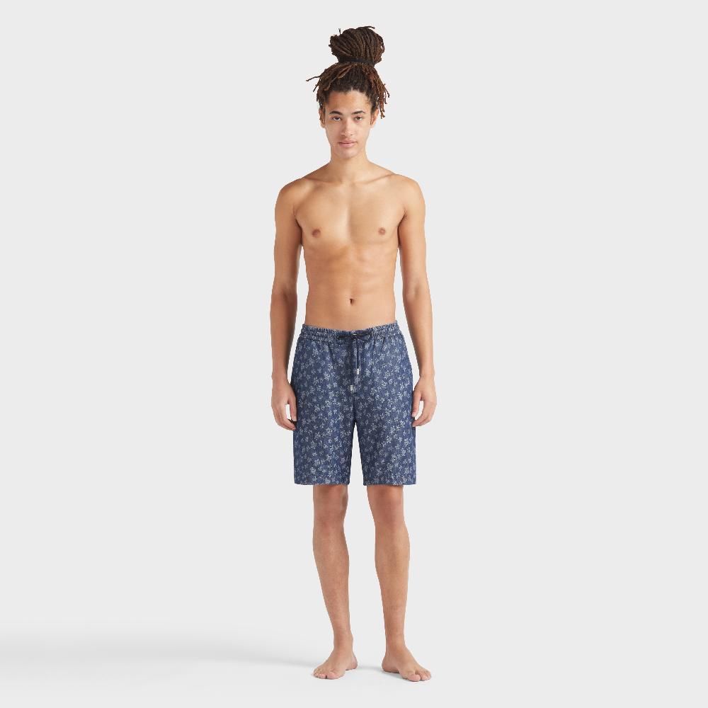 vilebrequin Bermuda en jean léger homme Ronde des tortues