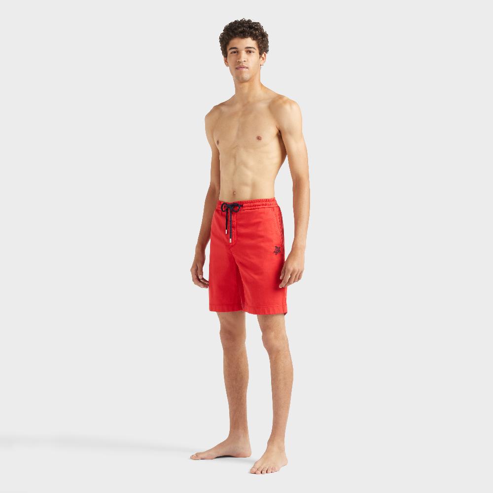 vilebrequin Bermuda en jersey de coton stretch homme Tortue