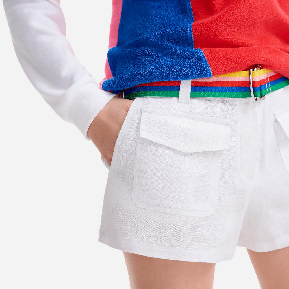 Vilebrequin Bermuda En Lin Femme Uni - Vilebrequin X JCC+ - Edition Limitée