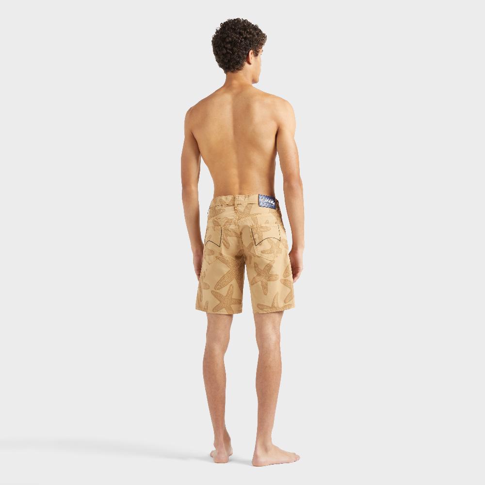 Vilebrequin Bermuda Homme En Coton Imprimé Contrasté Starfish