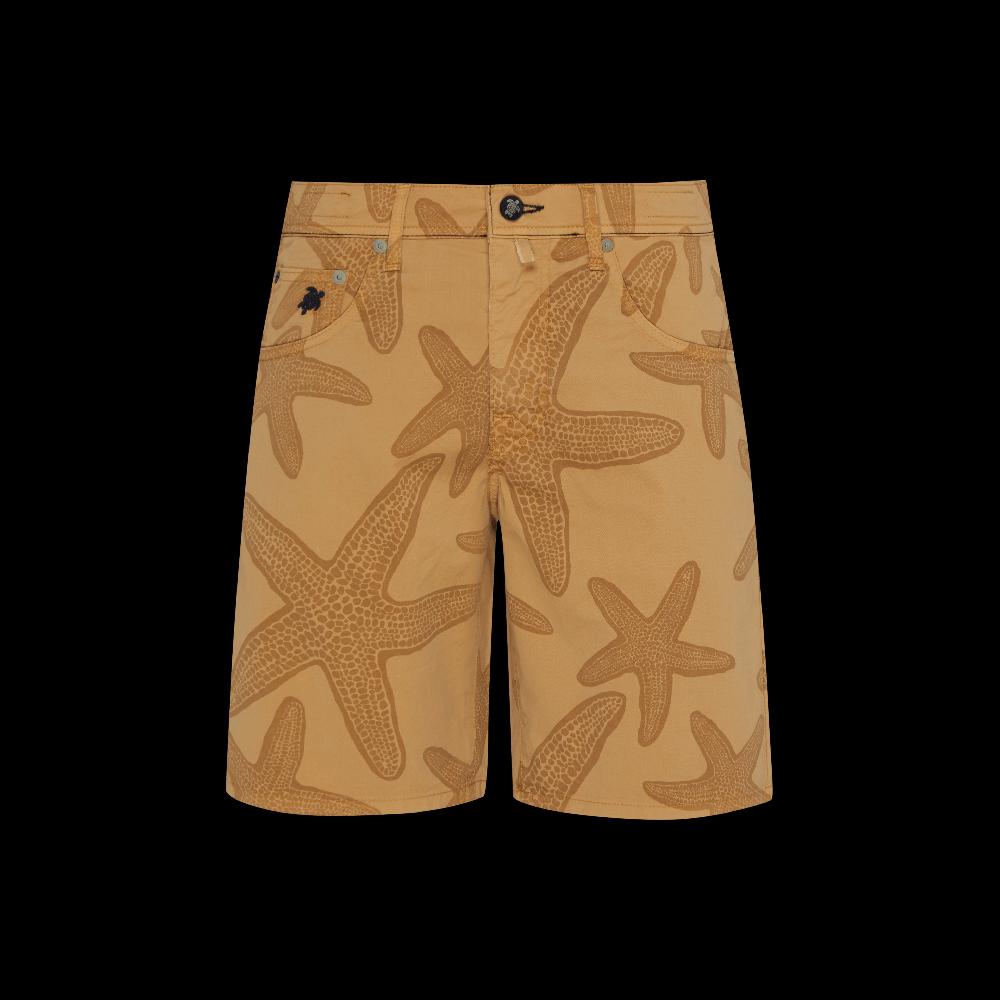 Vilebrequin Bermuda Homme En Coton Imprimé Contrasté Starfish
