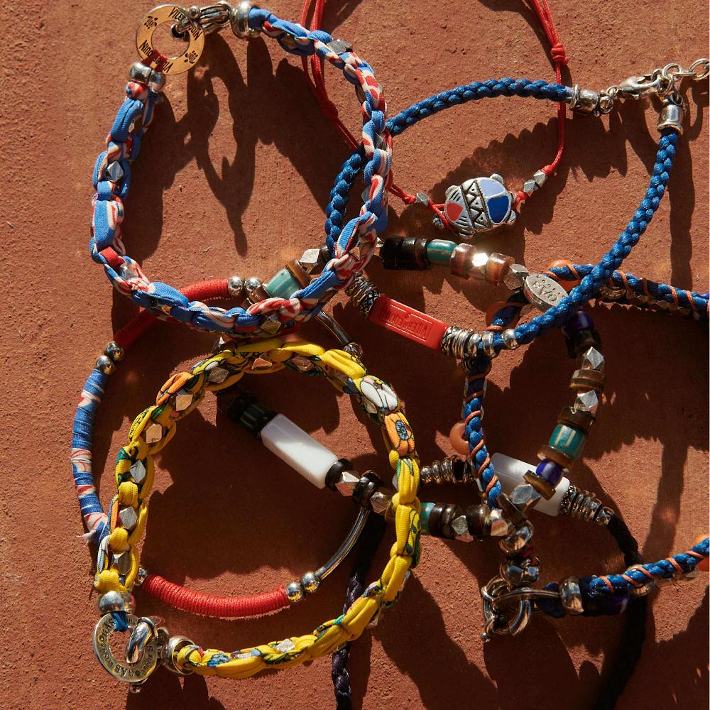 Vilebrequin Bracelet Tressé Unisexe Perles Everly- Vilebrequin X Gas Bijoux