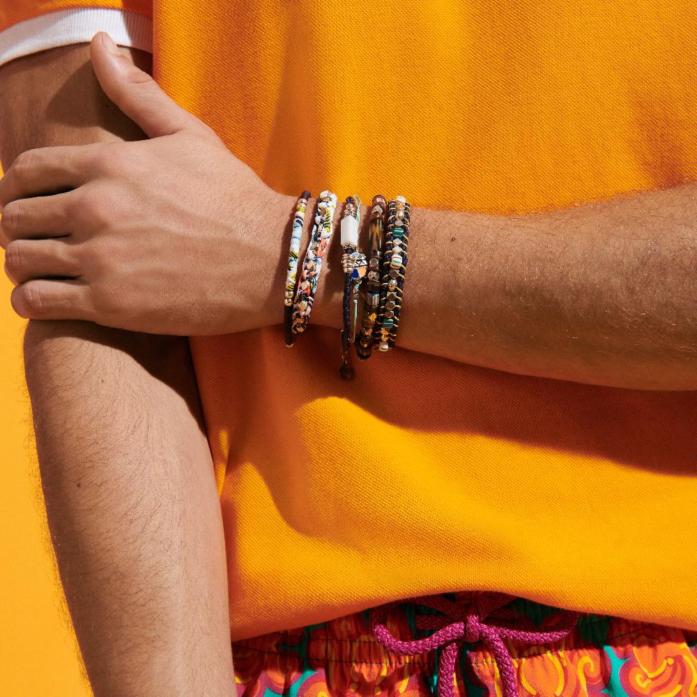 vilebrequin Bracelet unisexe élastique perles Leon- Vilebrequin x Gas Bijoux