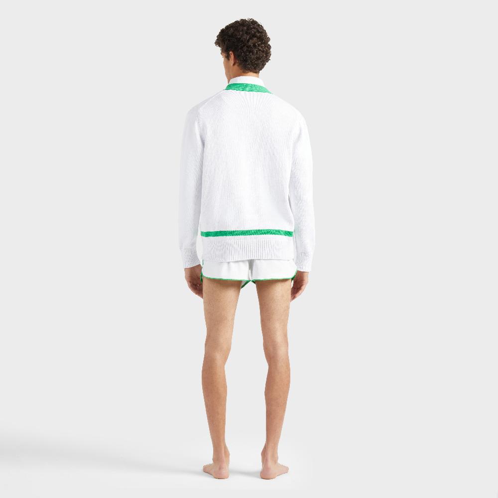 Vilebrequin Cardigan En Coton Homme Tortue Jacquard Bicolore