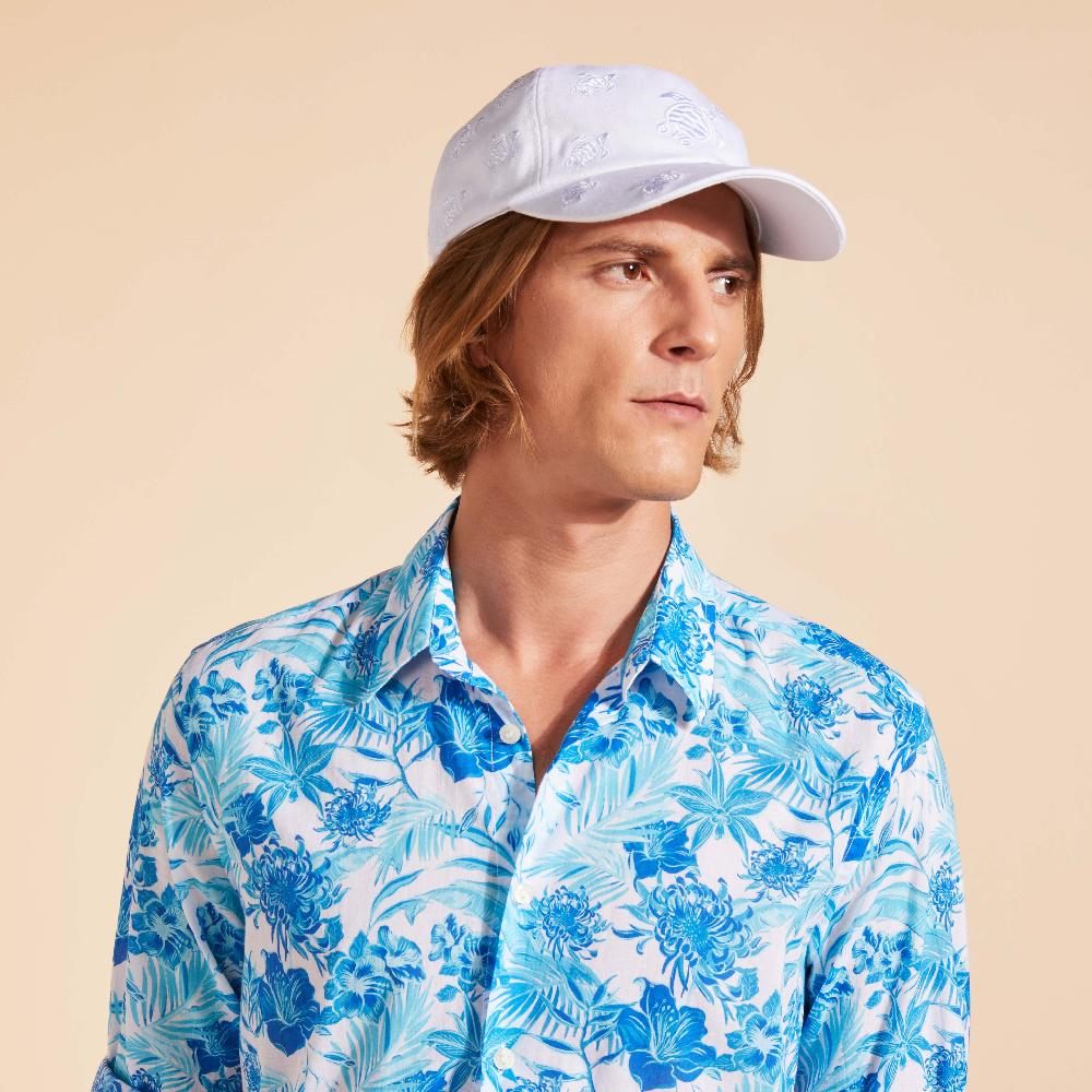 vilebrequin Casquette brodée unisexe Tortue All Over