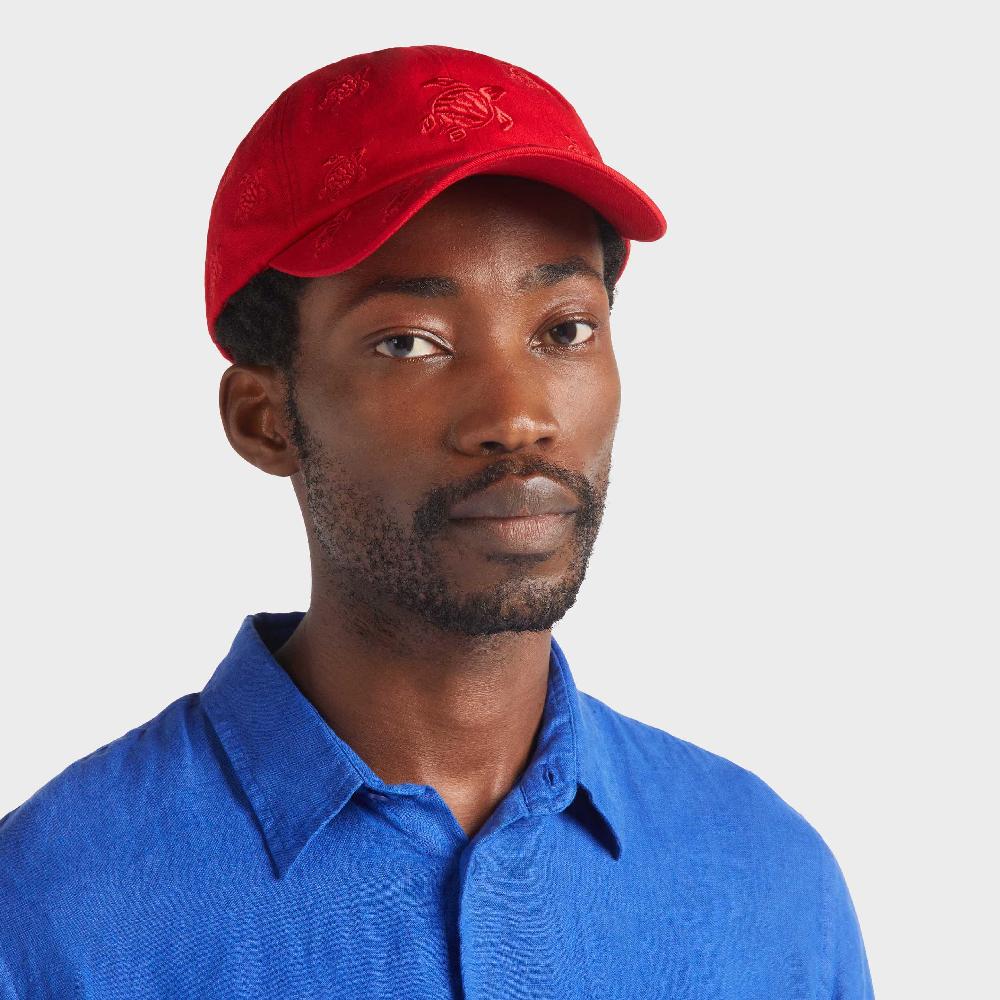 vilebrequin Casquette brodée unisexe Tortue All Over