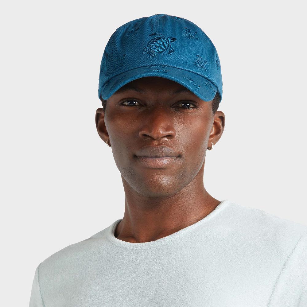 vilebrequin Casquette brodée unisexe Tortue All Over