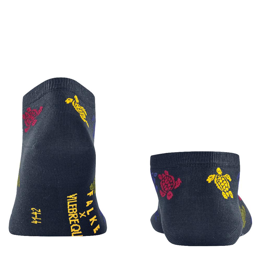 Vilebrequin Chaussettes Courtes Homme Rondes Des Tortues Multicolores - Vilebrequin X Falke