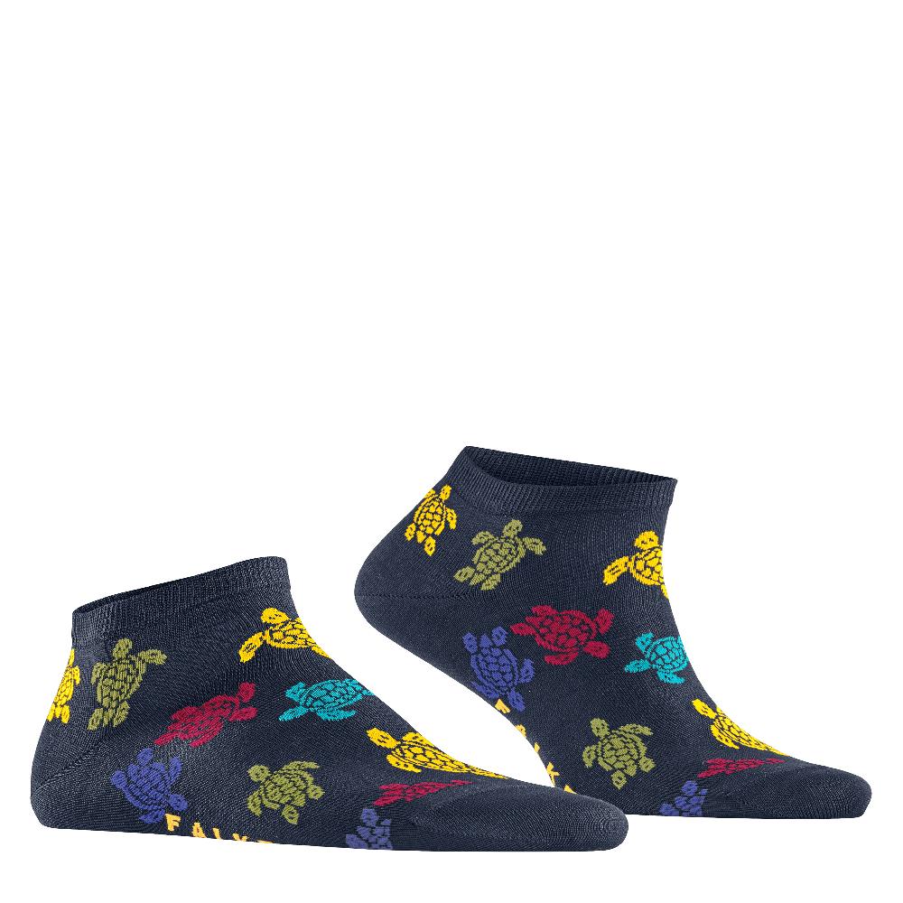 Vilebrequin Chaussettes Courtes Homme Rondes Des Tortues Multicolores - Vilebrequin X Falke
