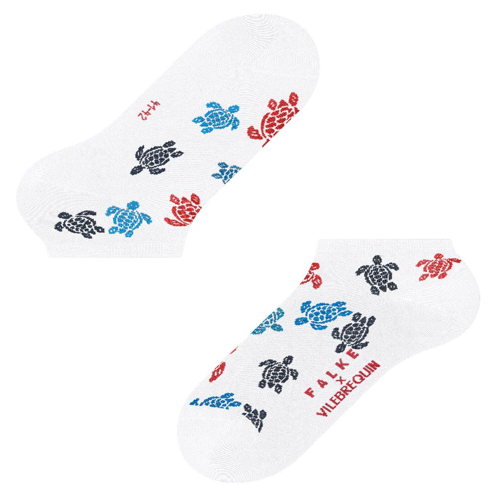 Vilebrequin Chaussettes Courtes Homme Rondes Des Tortues Multicolores - Vilebrequin X Falke