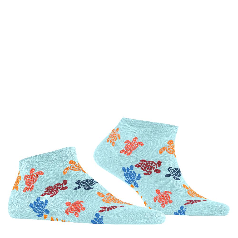 Vilebrequin Chaussettes Courtes Homme Rondes Des Tortues Multicolores - Vilebrequin X Falke