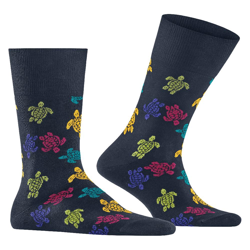 Vilebrequin Chaussettes Homme Rondes Des Tortues Multicolores - Vilebrequin X Falke