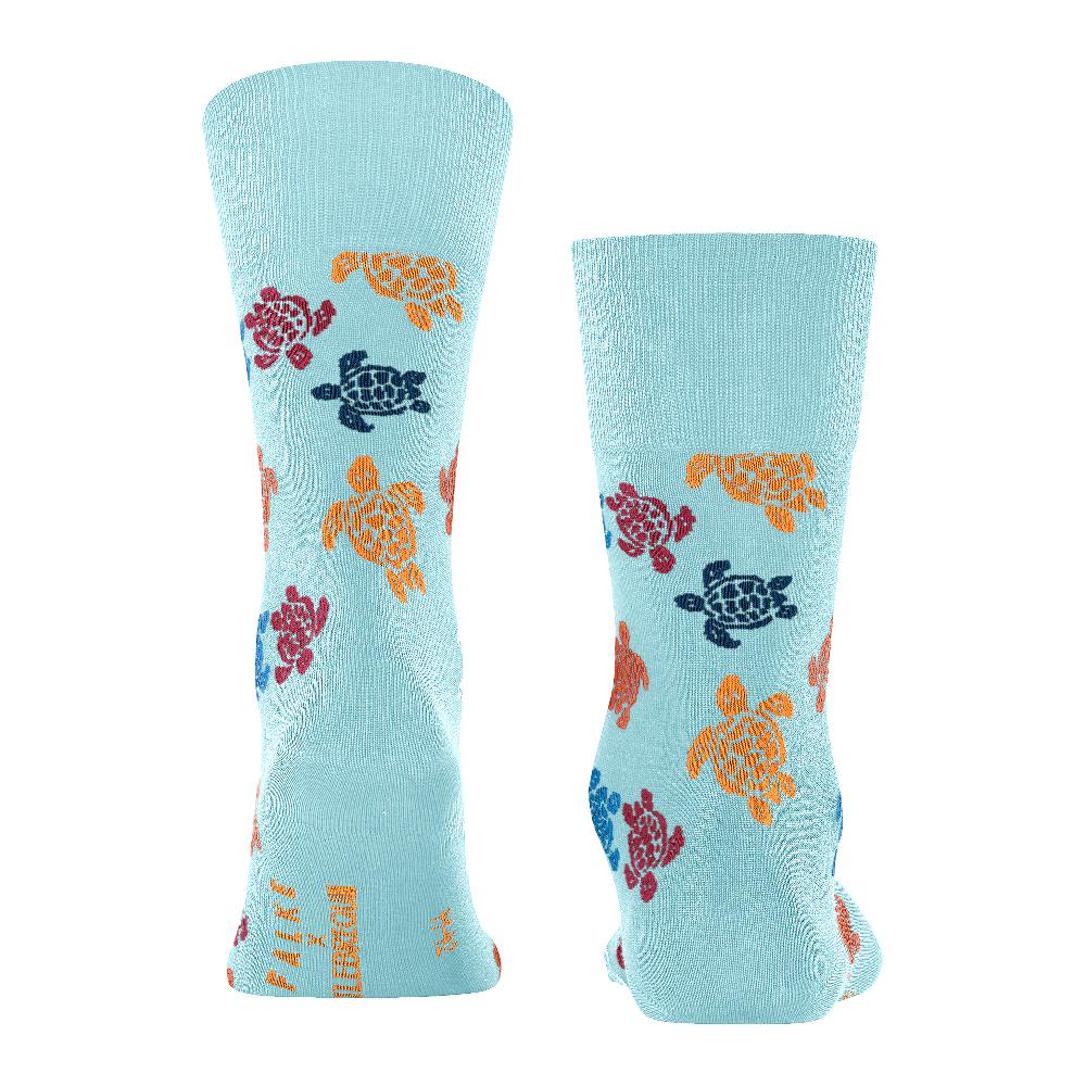 Vilebrequin Chaussettes Homme Rondes Des Tortues Multicolores - Vilebrequin X Falke