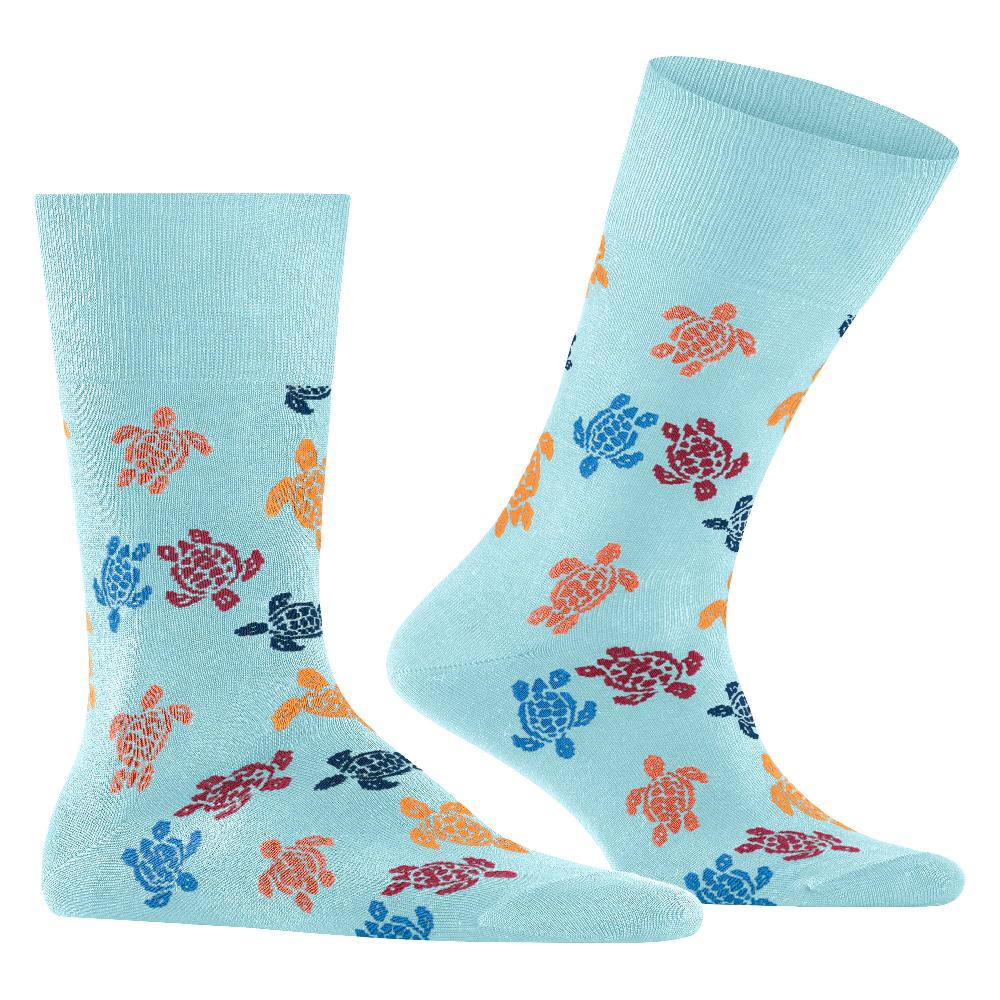 Vilebrequin Chaussettes Homme Rondes Des Tortues Multicolores - Vilebrequin X Falke