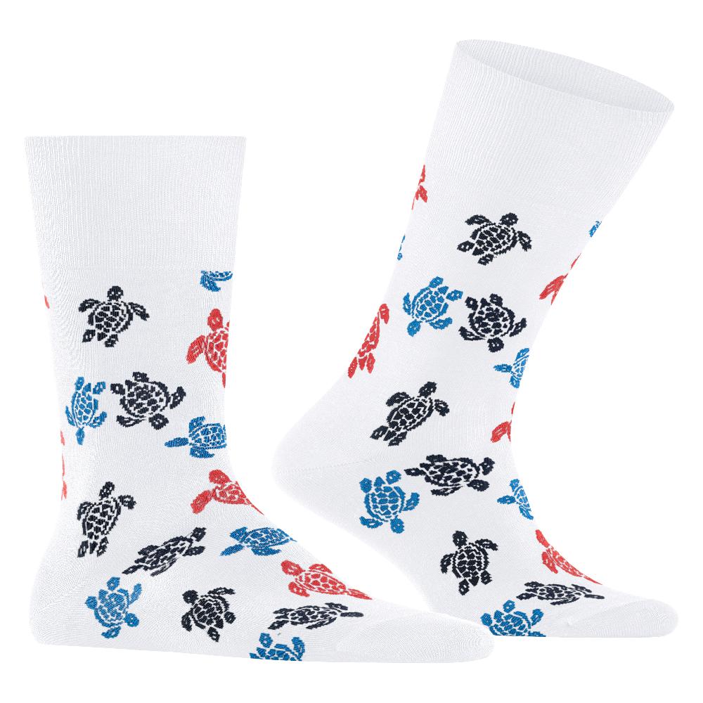 Vilebrequin Chaussettes Homme Rondes Des Tortues Multicolores - Vilebrequin X Falke