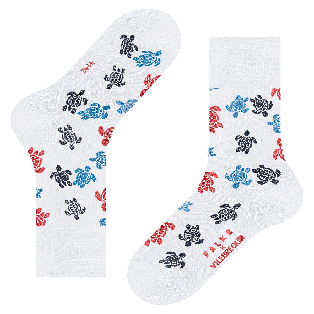 Vilebrequin Chaussettes Homme Rondes Des Tortues Multicolores - Vilebrequin X Falke