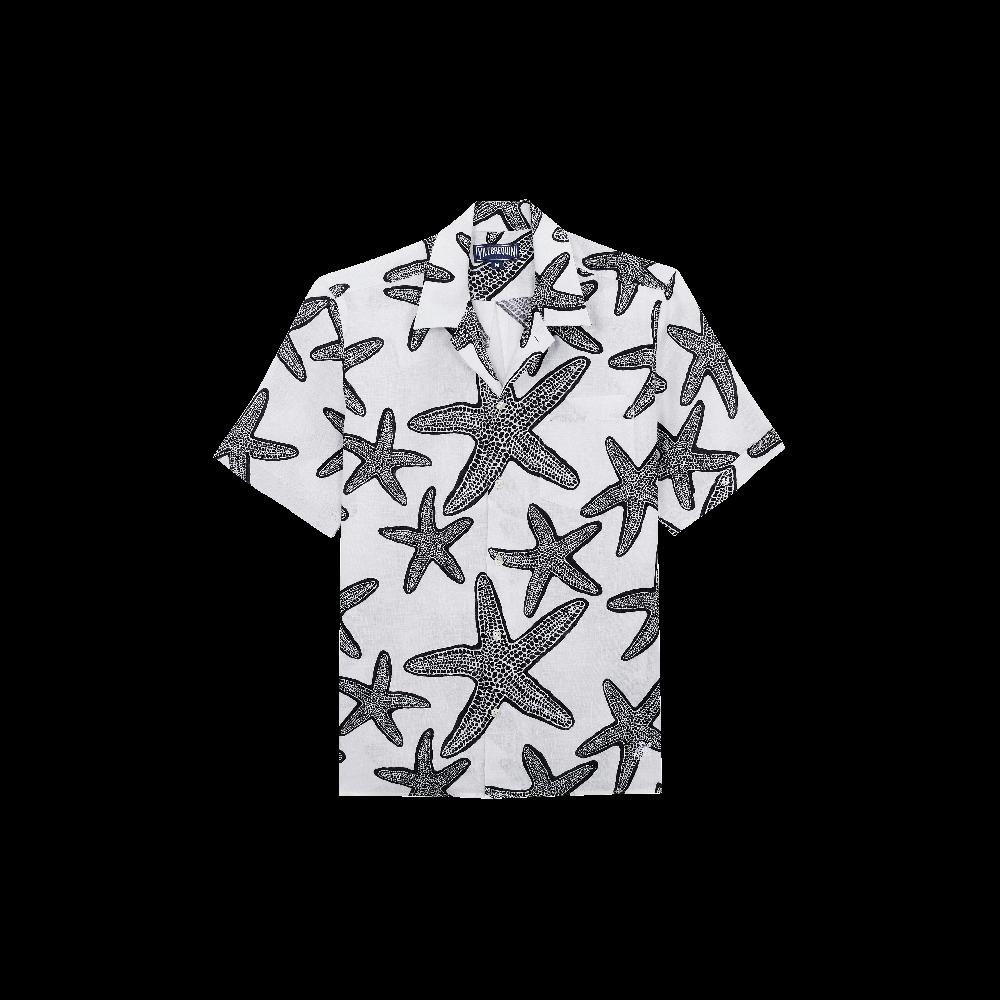 Vilebrequin Chemise Bowling En Lin Homme Starlettes