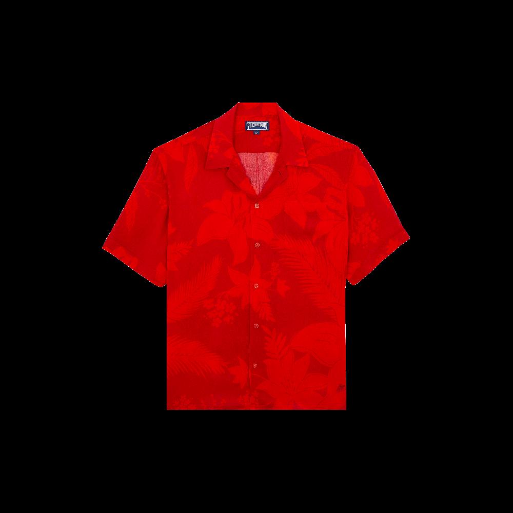 Vilebrequin Chemise Bowling En Viscose Homme Flower Power