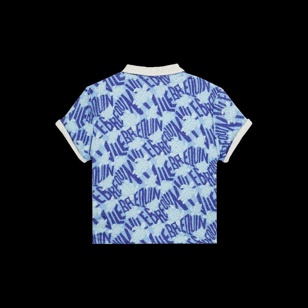 Vilebrequin Chemise En Coton Garçon Ronde Des Tortues Logo