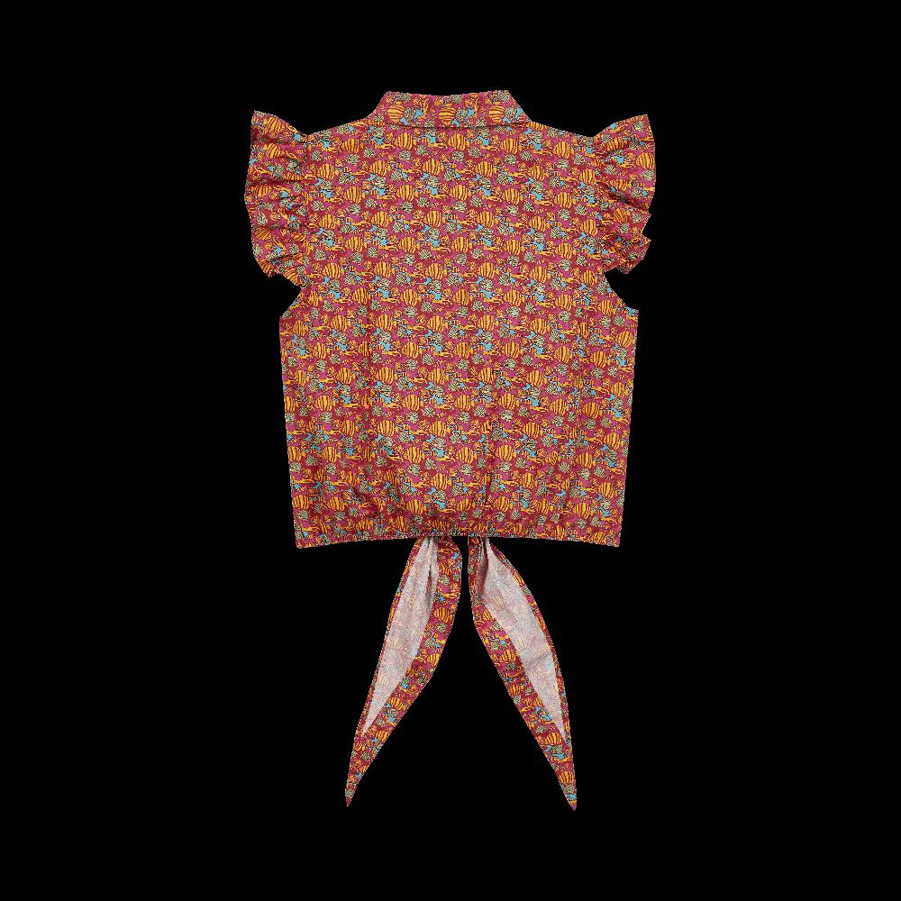 Vilebrequin Chemise En Coton Organique Fille Fishy Vibes