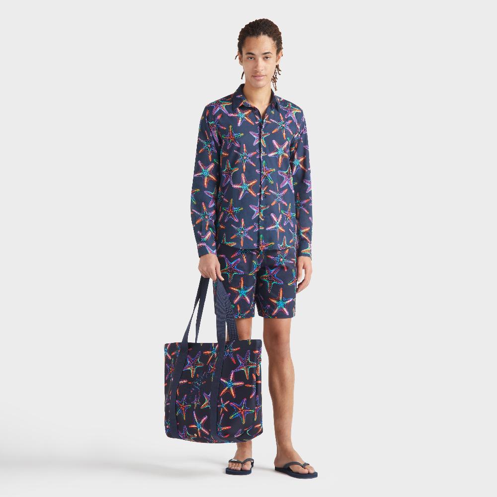 Vilebrequin Chemise En Coton Voile Organique Unisexe Disco Stars