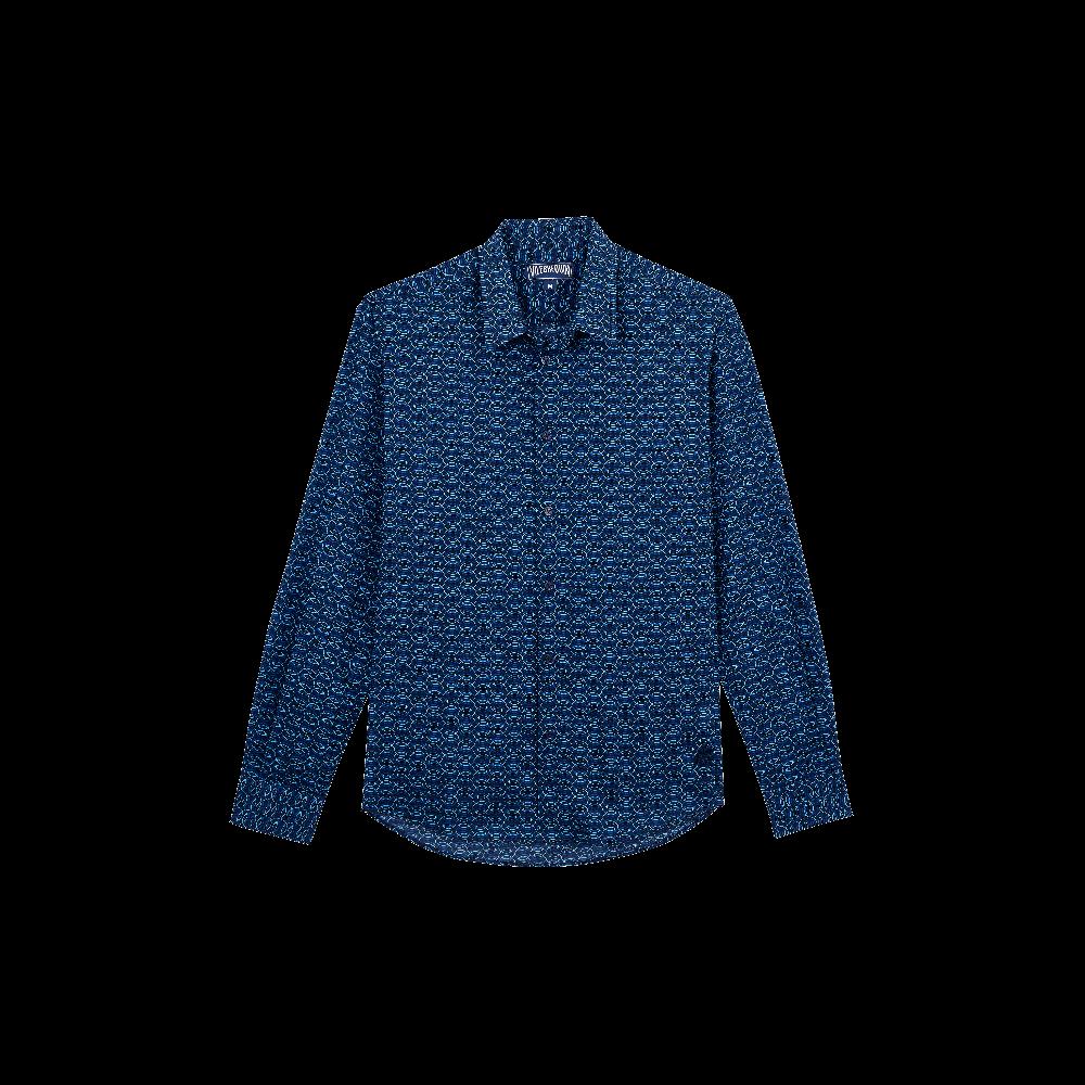 Vilebrequin Chemise En Voile De Coton Organique Unisexe Fish Net