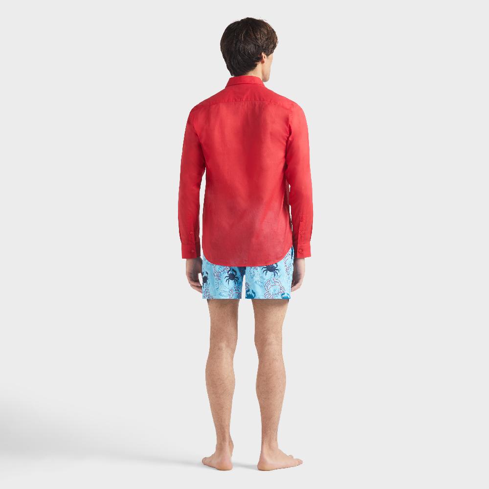 Vilebrequin Chemise Légère En Voile De Coton Unisexe Unie