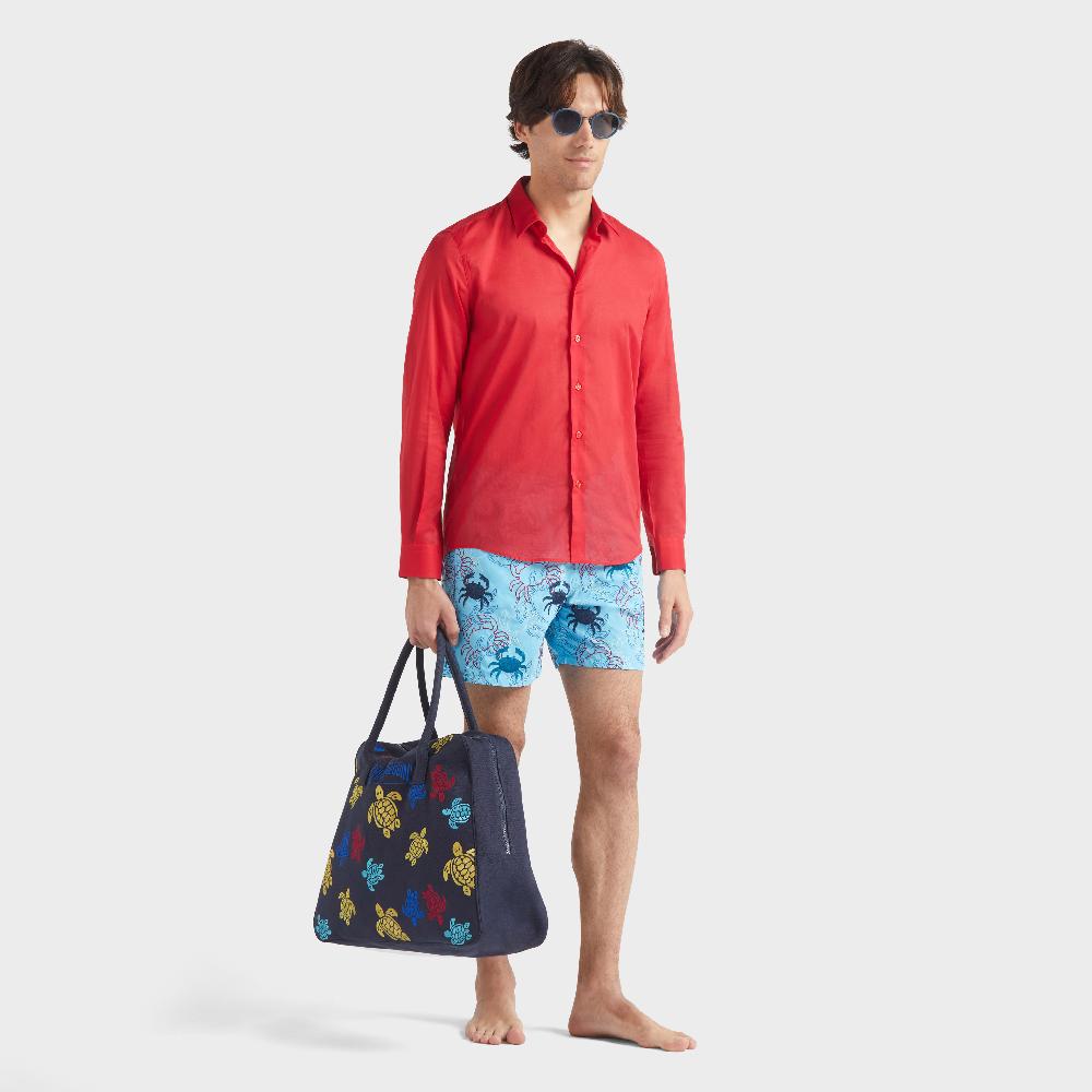 Vilebrequin Chemise Légère En Voile De Coton Unisexe Unie