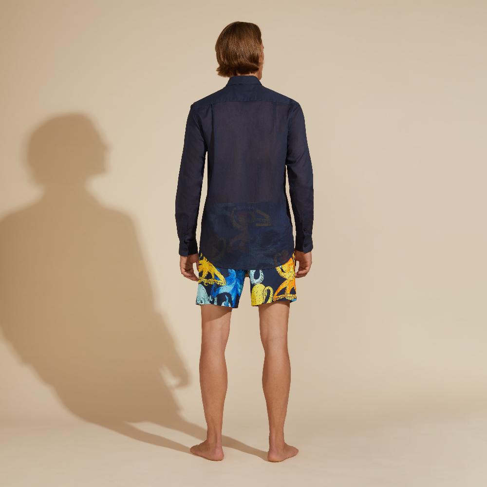 Vilebrequin Chemise Légère En Voile De Coton Unisexe Unie