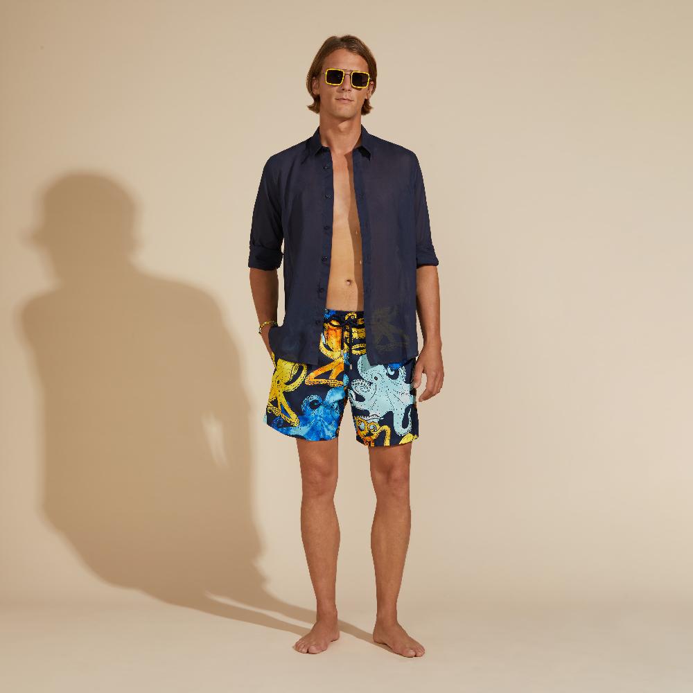 Vilebrequin Chemise Légère En Voile De Coton Unisexe Unie