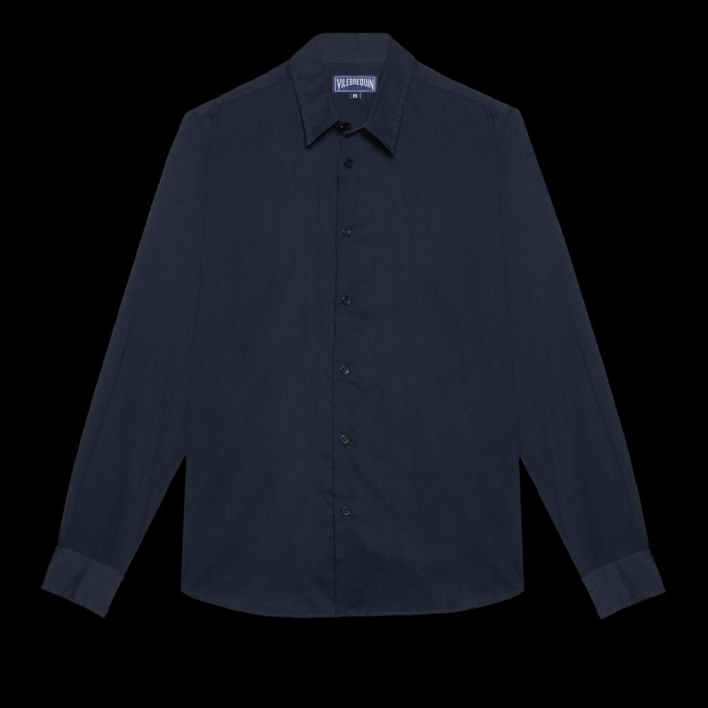 Vilebrequin Chemise Légère En Voile De Coton Unisexe Unie