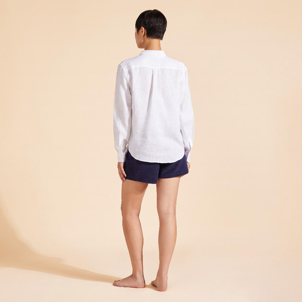Vilebrequin Chemise Manches Longues En Lin Femme Unie