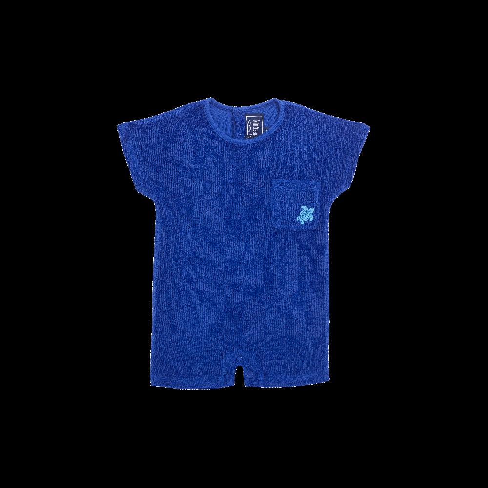 vilebrequin Combinaison short en éponge bébés Tortue brodée