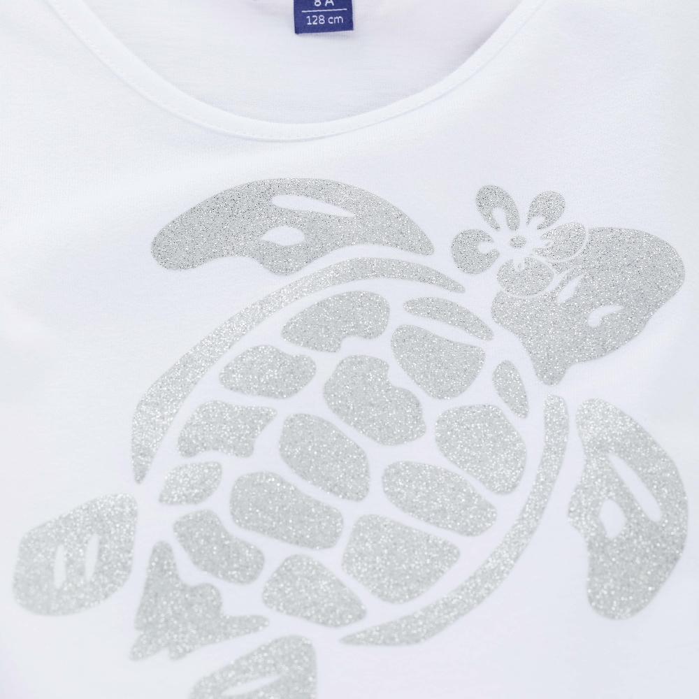 Vilebrequin Débardeur En Coton Fille Turtle Glitter