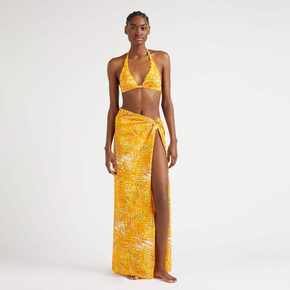 Vilebrequin Haut De Maillot De Bain Foulard Femme Palm Leaves