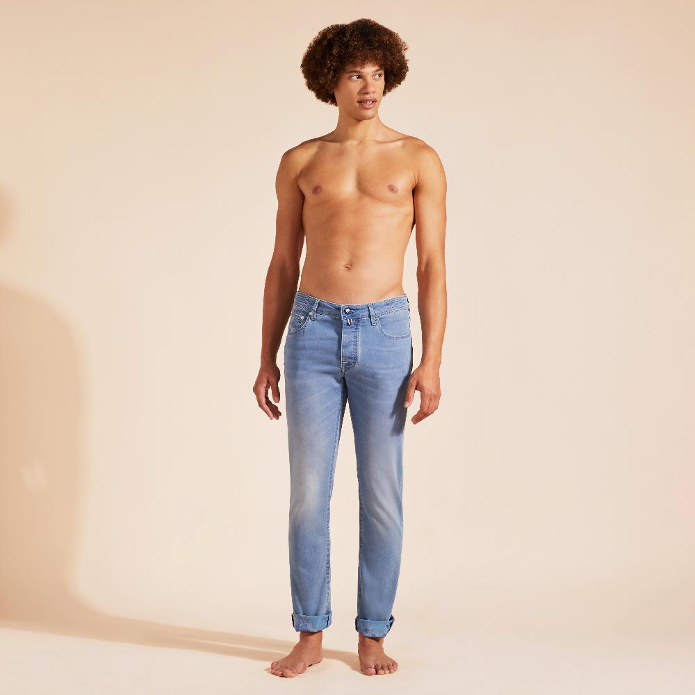 vilebrequin Jean coupe droite 5 poches homme Tropical Turtles